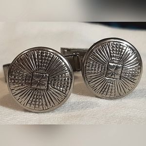 HARVEY AVEDON |  Sterling Silver, Circular Cuff Links